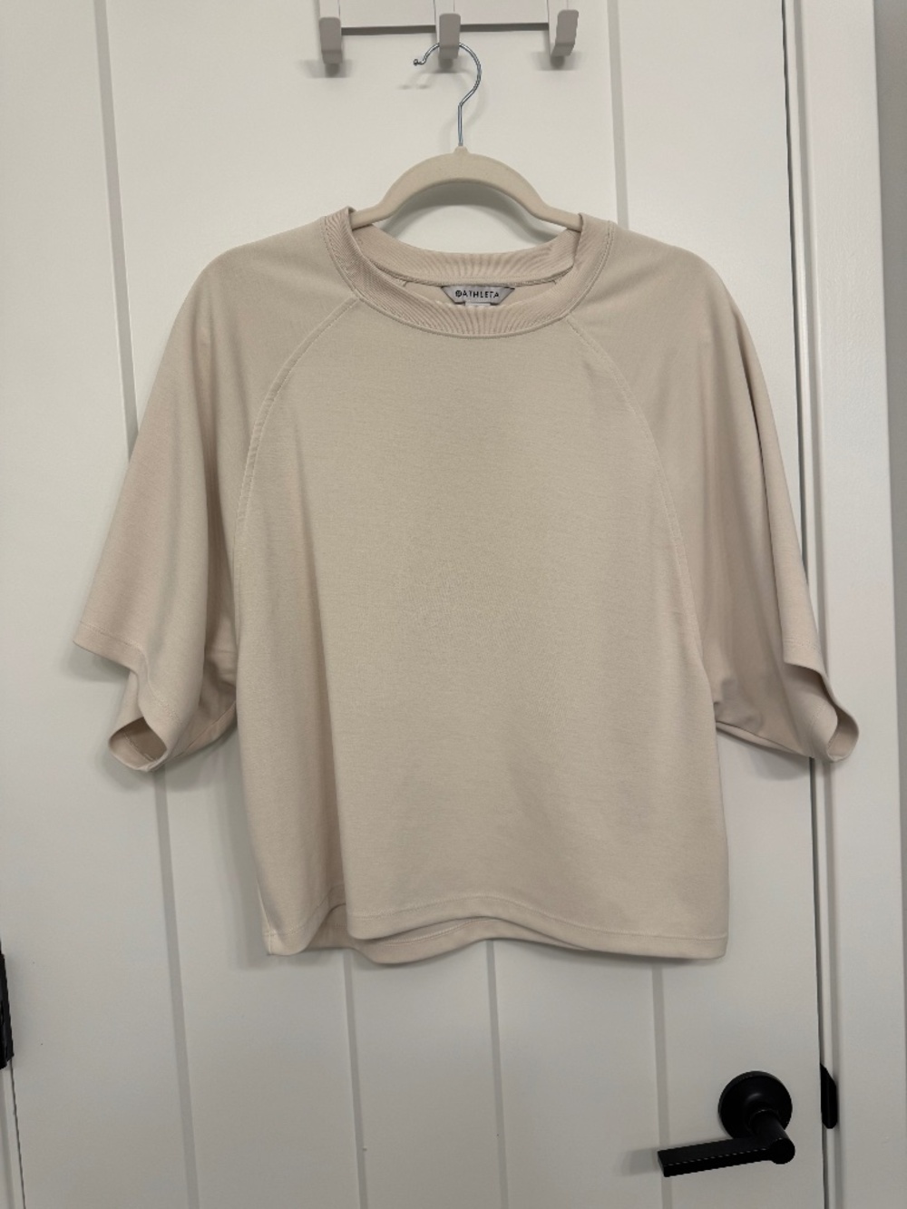 Athleta Seasoft Short Sleeve Tee (Bone)